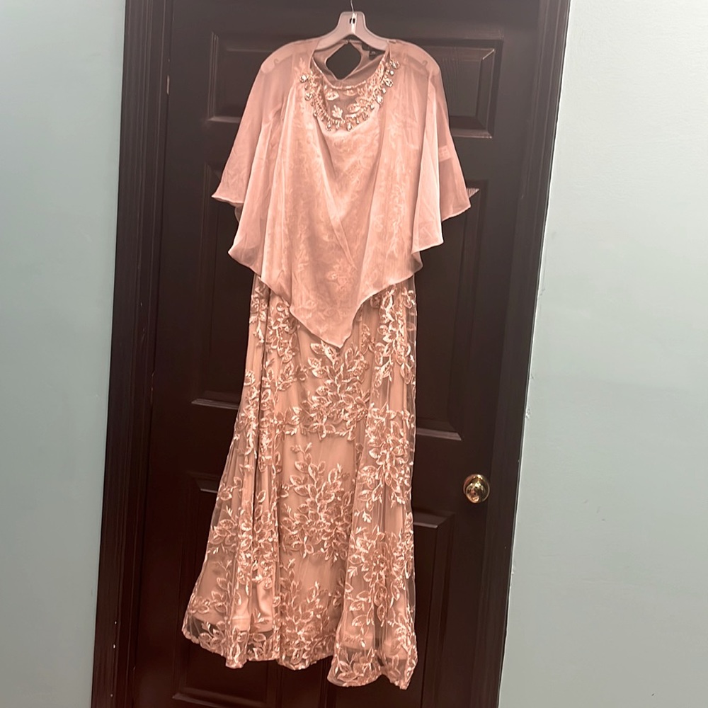 COPY - Beautiful champagne colored evening gown